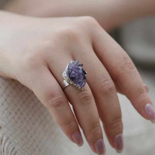 Spiritual Energy Amethyst Rings