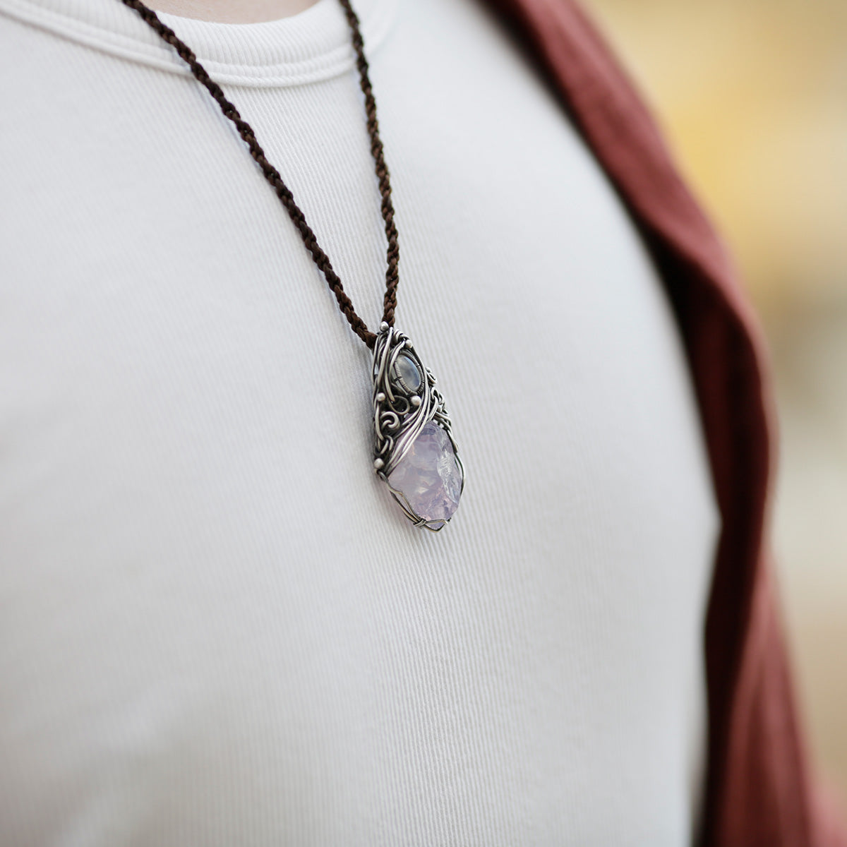 Peace Energy Amethyst Pendants