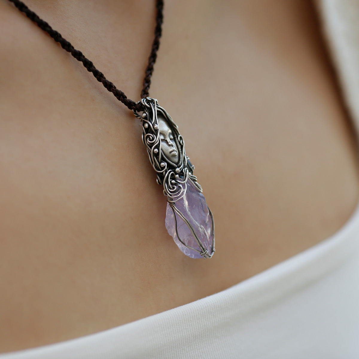 Love Energy Amethyst Pendants