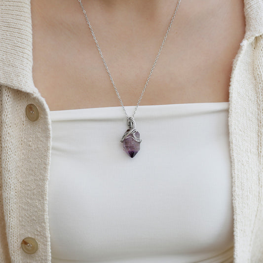 Spiritual Path Enlightenment Amethyst Pendants