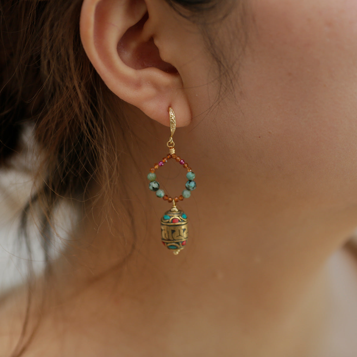 lucky Energy Tibetan Treasures Earrings