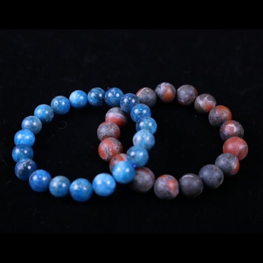 Mercury Calming Sapphire Bracelet & Mars Meditation Southern Red Agate Bracelet puretibetan