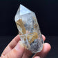 Himalayan Raw Quartz Crystal Yellow Mud Skeleton Castle