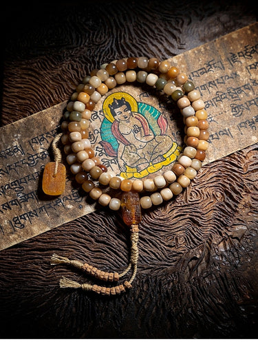 Blessing Barrel Mala Old-Style Bodhi Seed Bracelet
