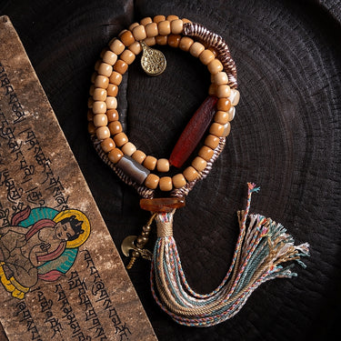 Bodhi 108 Bead Mala Necklace & Bracelet
