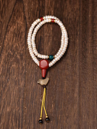 Nobility Wellness Longevity Antique Pearl Mala