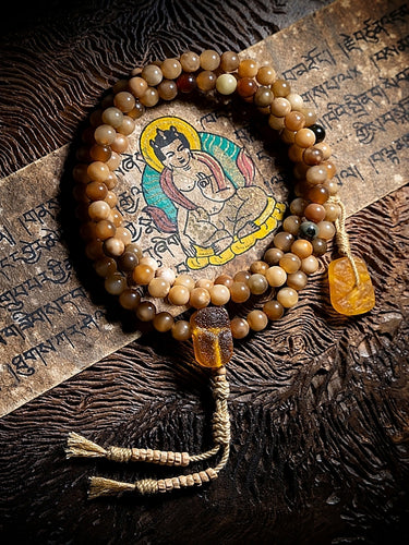 Blessing Barrel Mala Old-Style Bodhi Seed Bracelet