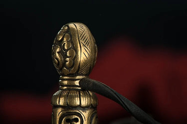 Antique Copper Dharma Seal from Tibet