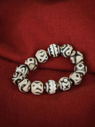 Multi-Totem Dzi Bracelet– Spiritual Protection and Energy Balance