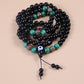 Obsidian and Turquoise Protection Mala puretibetan