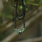 Obsidian and Turquoise Protection Mala puretibetan