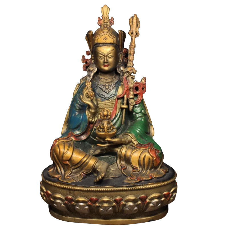 Padmasambhavan ENLIGHTEMENT Tibetan Statue for Eliminating Ignorance puretibetan