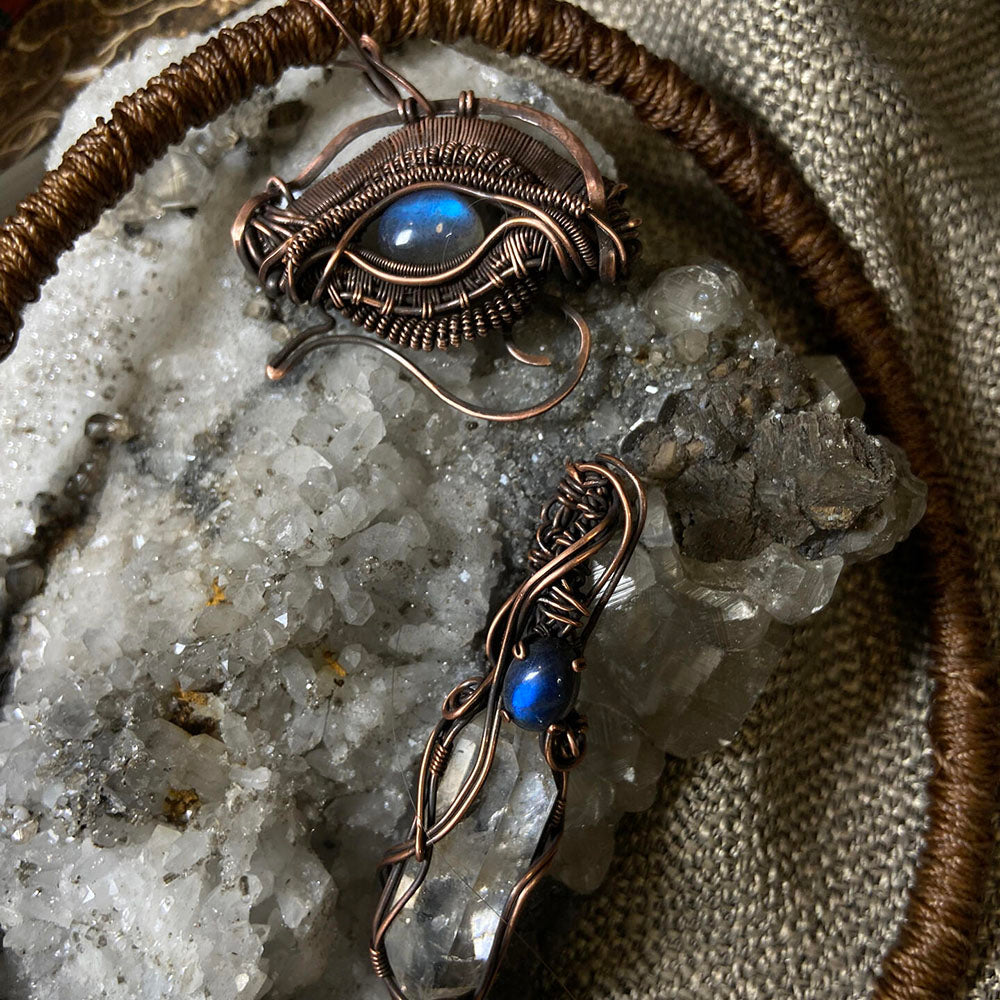 Path to Inner Tranquility Labradorite Copper Pendant