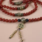 Southern Red Agate and Obsidian Health Mala puretibetan