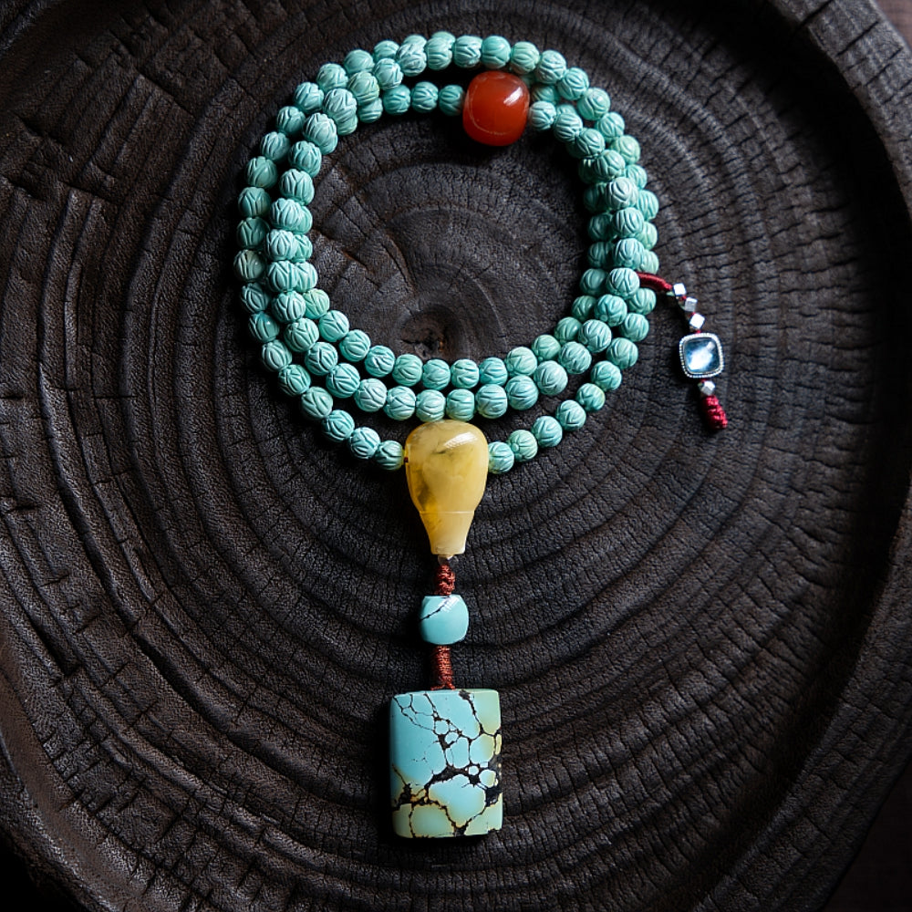 Serenity Turquoise Mala 108 Mala Beads