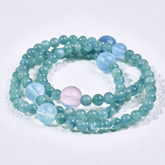 Tranquil Harmony Kyanite and Aquamarine Bracelet