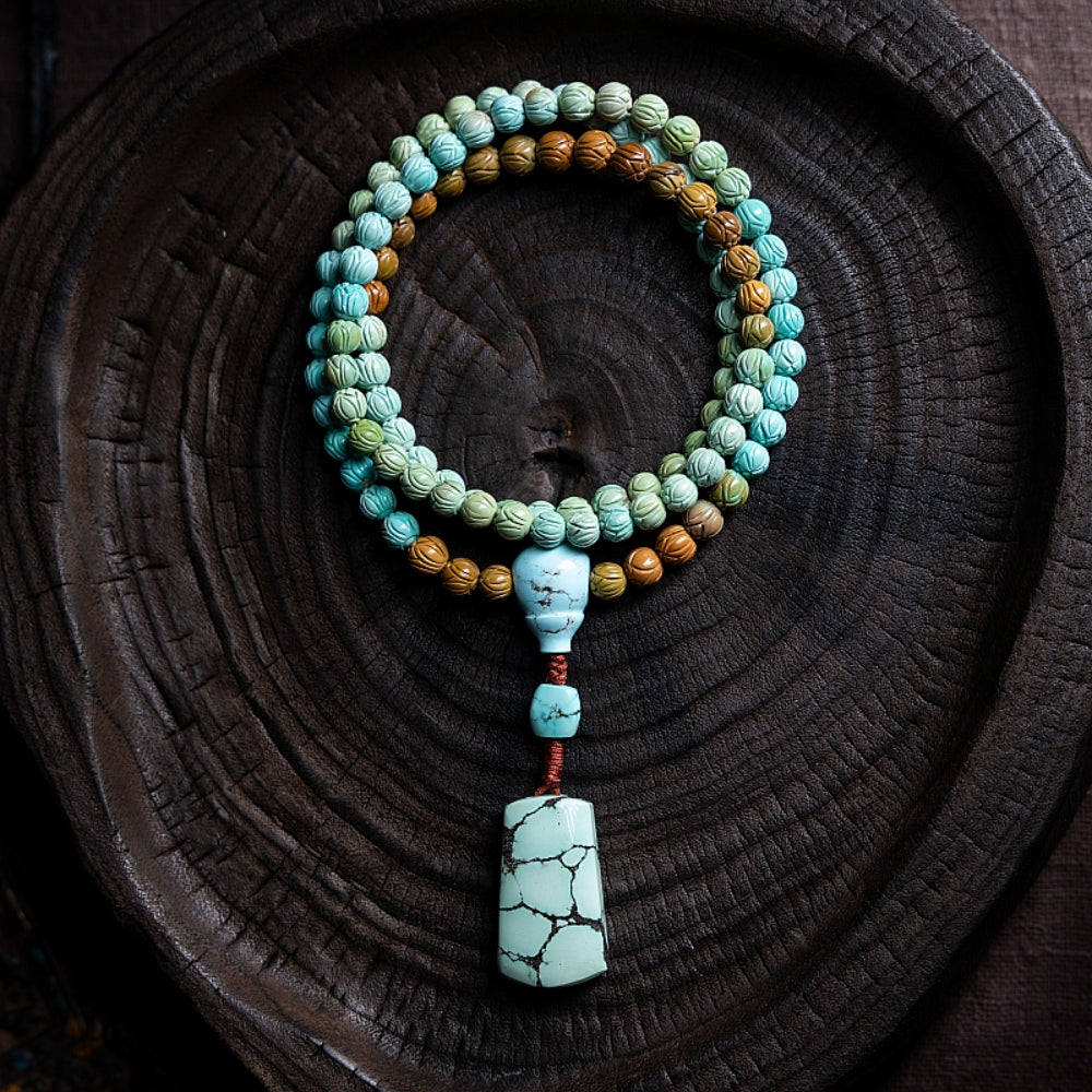 Serenity Turquoise Mala Bracelet