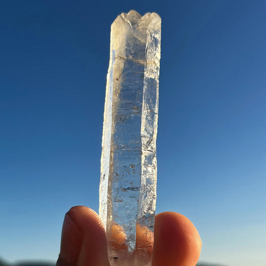 Rare Tibetan Spiral Nirvana White Quartz Crystal