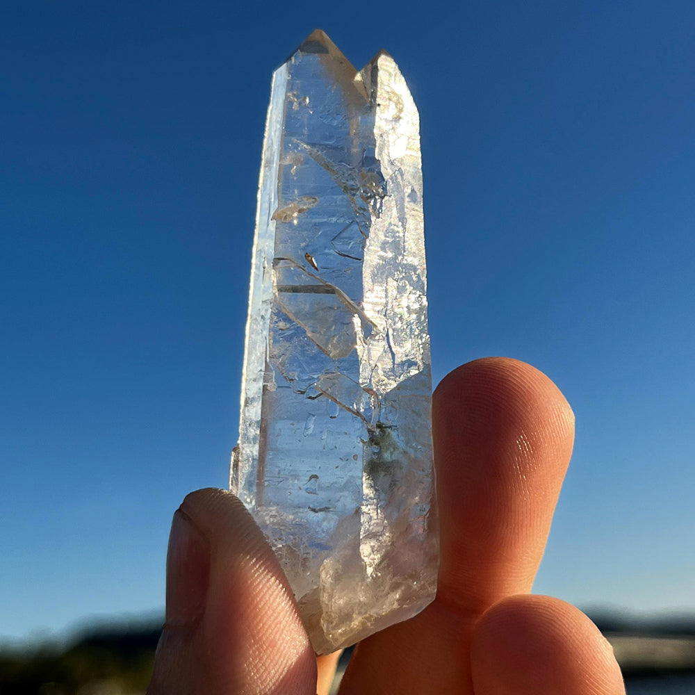 Rare Tibetan Spiral Nirvana White Quartz Crystal