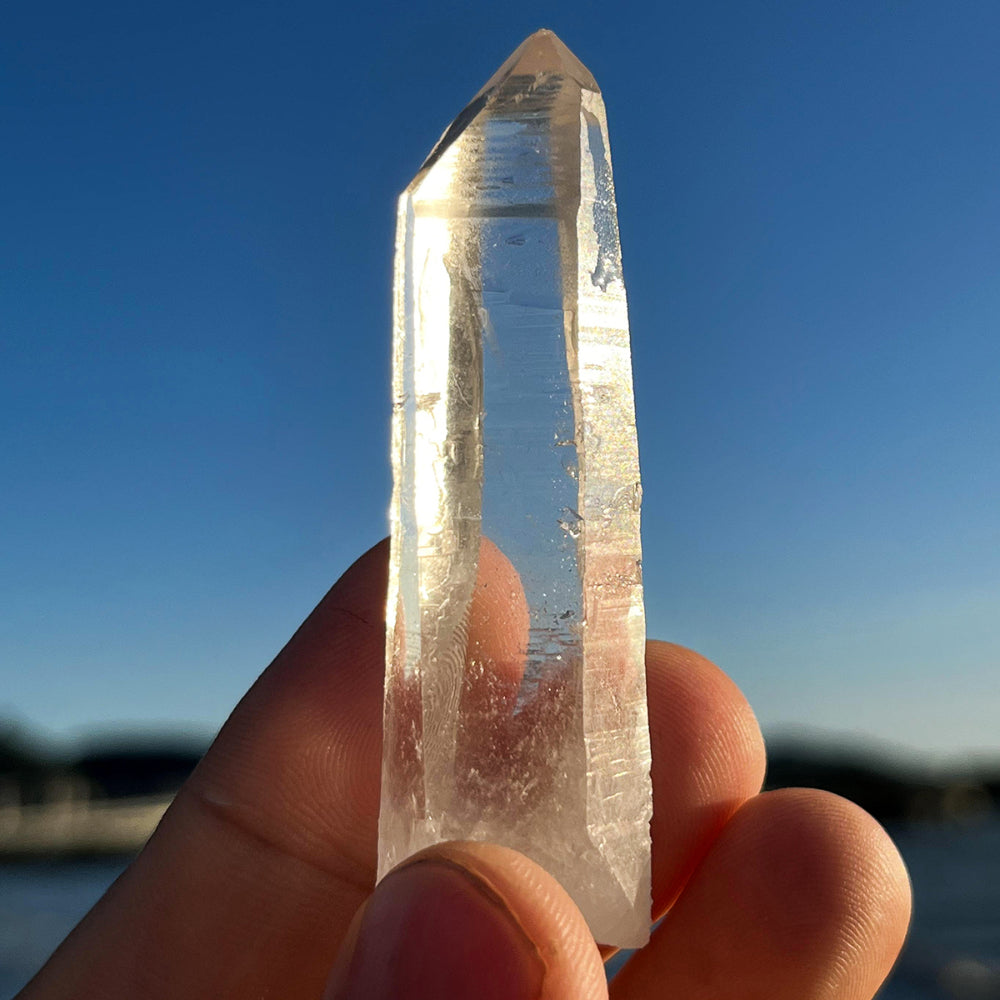 Rare Tibetan Spiral Nirvana White Quartz Crystal