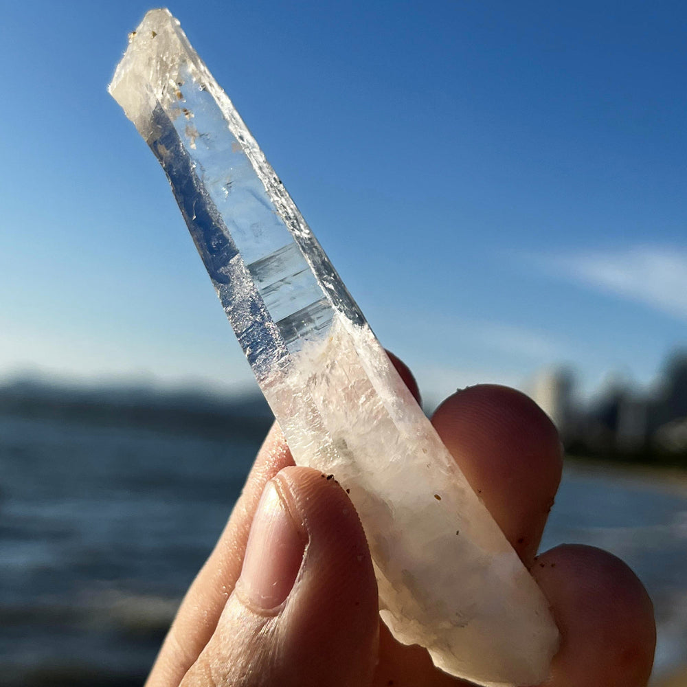 Rare Tibetan Spiral Nirvana White Quartz Crystal