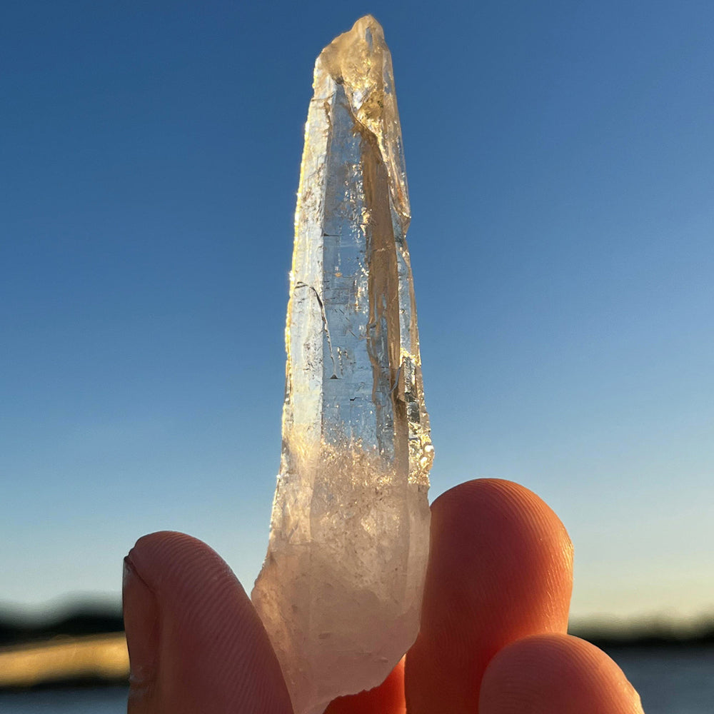 Rare Tibetan Spiral Nirvana White Quartz Crystal