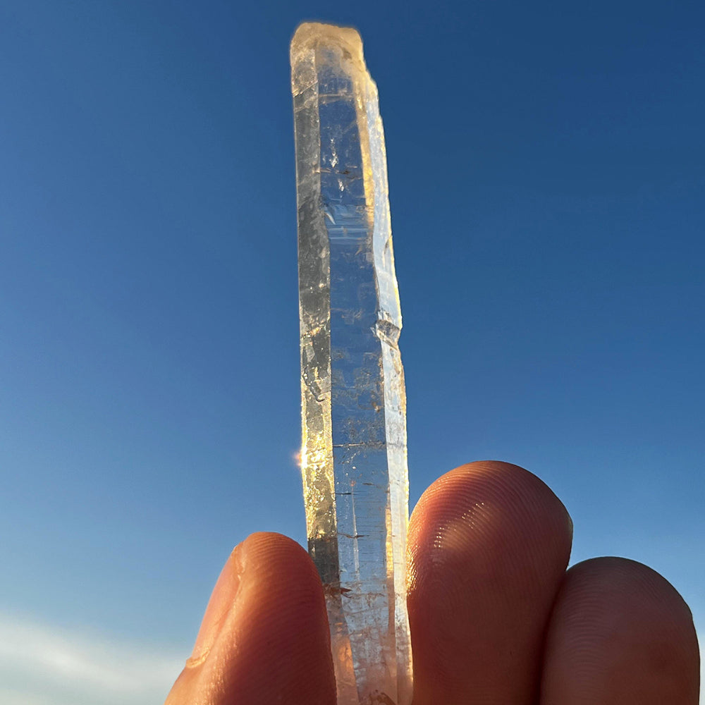 Rare Tibetan Spiral Nirvana White Quartz Crystal