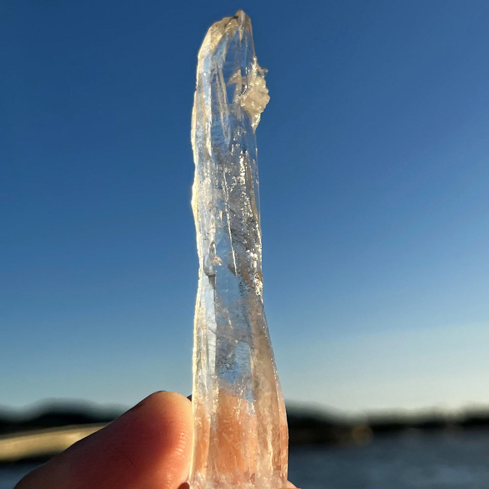 Rare Tibetan Spiral Nirvana White Quartz Crystal