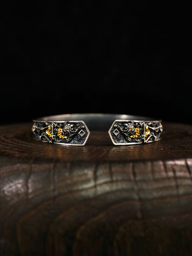 Fearless Guardian Chitipati Pure Silver Bracelet