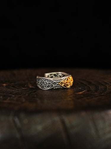 Sacred Elegance Pure Silver Ring