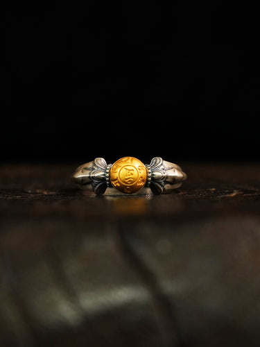 Eternal Vision Dzi Pure Silver Ring