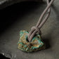 Defended Wealth Shield Unique Raw Turquoise Pendant