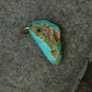 Defended Wealth Shield Unique Raw Turquoise Pendant