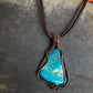 Evident Wealth Apparent Unique Raw Turquoise Pendant