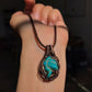 Evident Wealth Apparent Unique Raw Turquoise Pendant