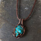 Evident Wealth Apparent Unique Raw Turquoise Pendant