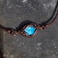 Promised Wealth Pledge Unique Raw Turquoise Clavicle Chain Necklace