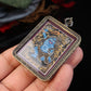 Vajrapani Tibetan Thangka Pendant One of the Eight Patronus puretibetan