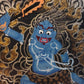 Vajrapani Tibetan Thangka Pendant One of the Eight Patronus puretibetan