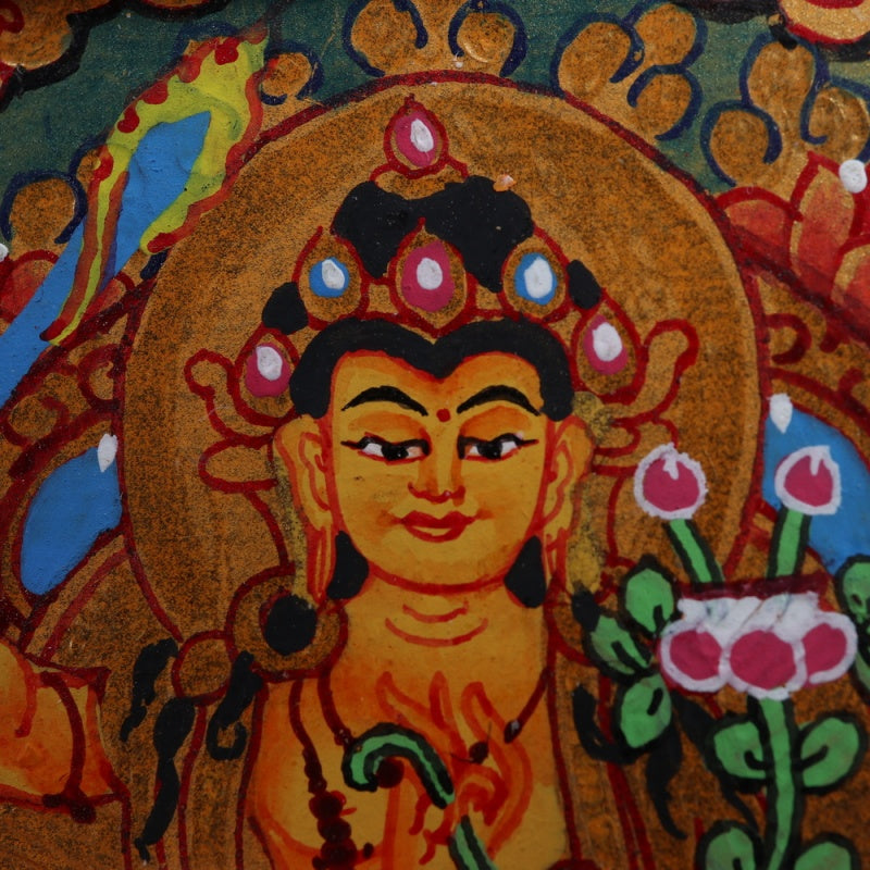 Manjushri Bodhisattva Tibetan Thangka Pendant puretibetan