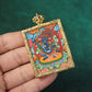 Vajrapani Tibetan Thangka Pendant Gilding Craft puretibetan