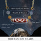 Three-Eyed Dzi Beads Tibetan Millennium Dzi Beads Agate