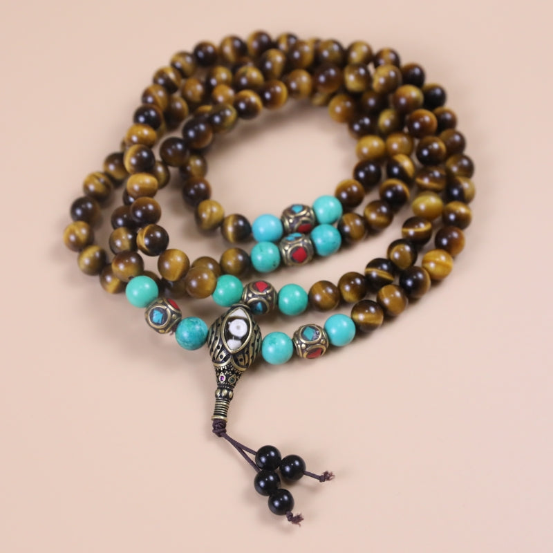 Tiger Eye Courage Mala puretibetan