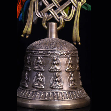Vajra Bell Ghanta Vajra Dorje Bronze Tibetan Ritual puretibetan