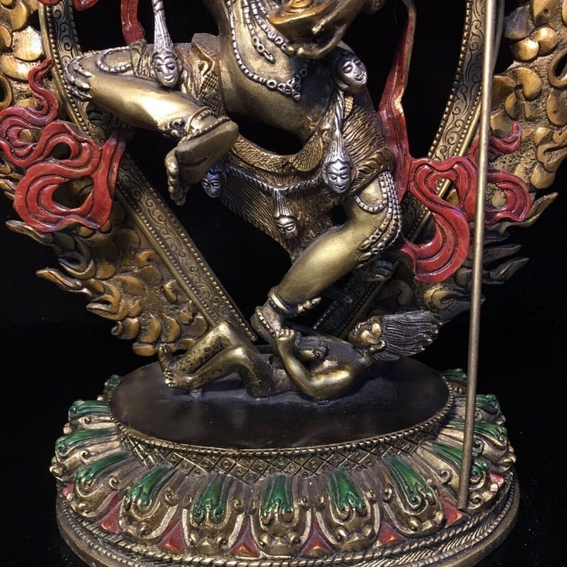 Vajravārāhī WEALTH Brass Gilt Tibetan Statue puretibetan