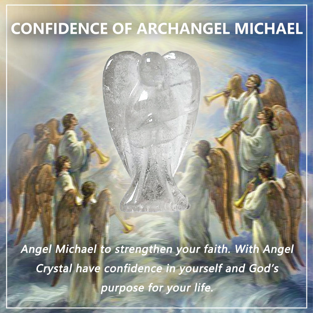 Confidence of Archangel Michael Angel Quartz Crystal Himalayas Energy Protection Healing