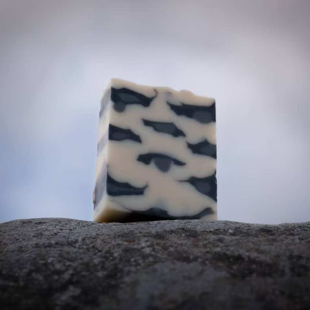 Balancing Face Soap Handmade Blue Clay Charcoal Yak Milk