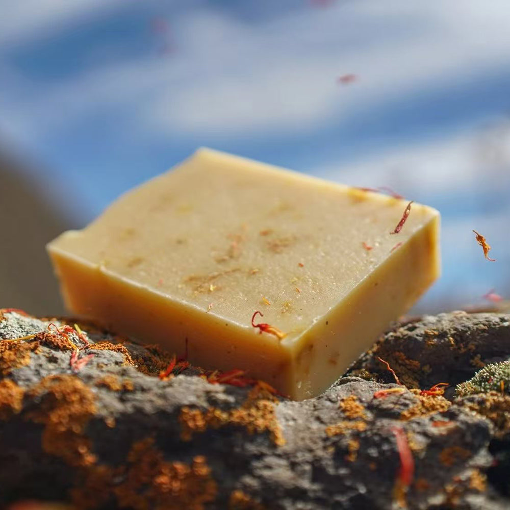 Revitalizing Face Soap Saffron Yak Milk Natural Handmade