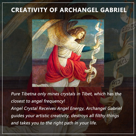 Creativity of Archangel Gabriel Angel Quartz Crystal Himalayas Energy Protection Healing