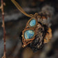 Healing Through Reflection Labradorite Wax Rope Pendant